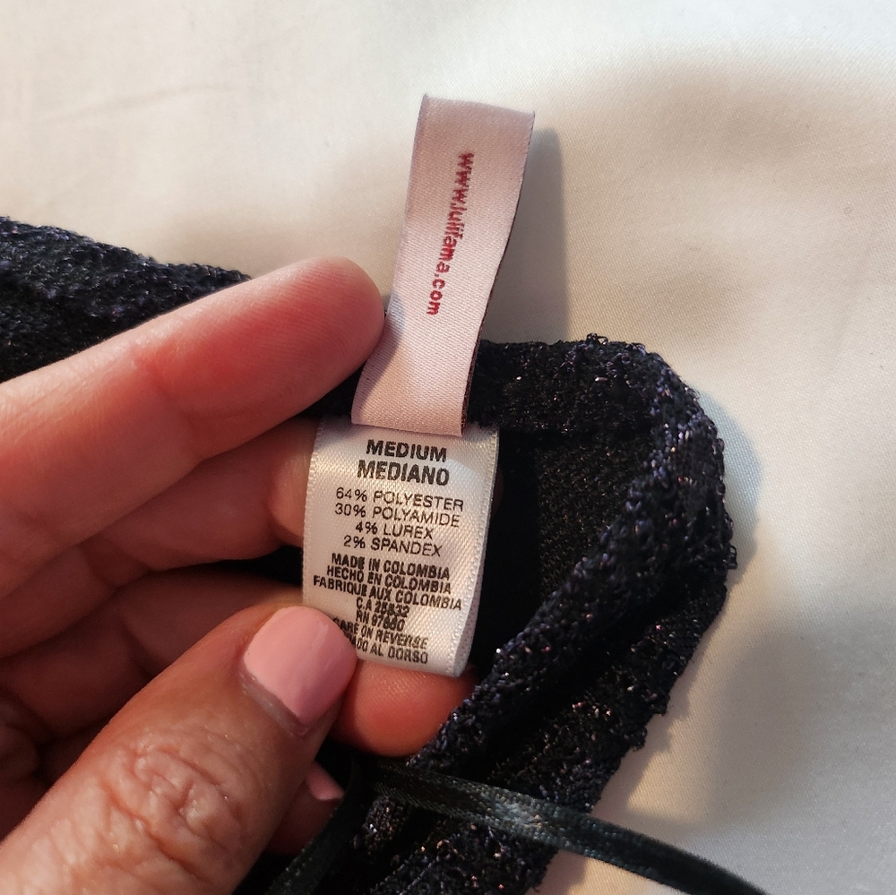 Luli Fama Brilla Double Loop Bandeau Long Dress in Black - Picture 15 of 15